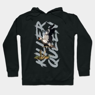 Killer Queen vs Naja - Secretarybird vs Snake Hoodie